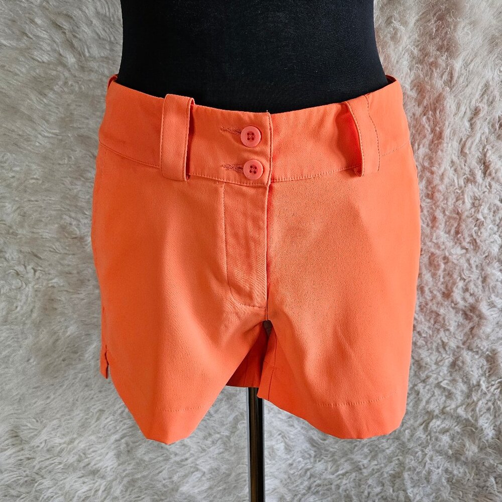 Nike Golf Tour Performance Dri-Fit Women's Orange Shorts Size 2
